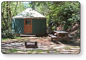 Yurts are a popular camping choice at many Guest First RV Resorts locations