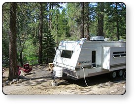 Stay in our full hook-up Hat Creek RV park on your next shasta RV camping trip